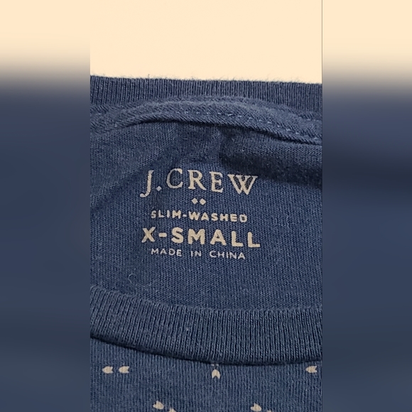 J.Crew slim washed blue tshirt Mens size XS - Picture 3 of 7